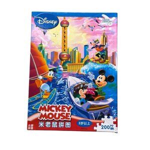 Disney Mickey Mouse Beautiful Shanghai Puzzle Incomplete